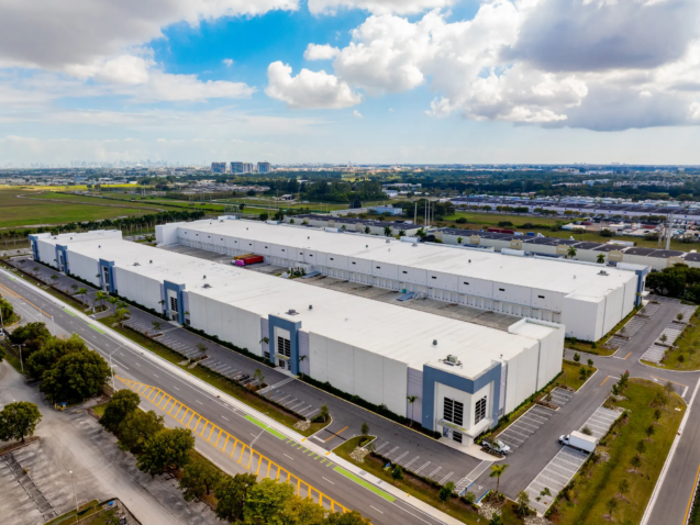 Expansive warehouse complex representing eCommerce distribution centers supported by LDR sanitation solutions.