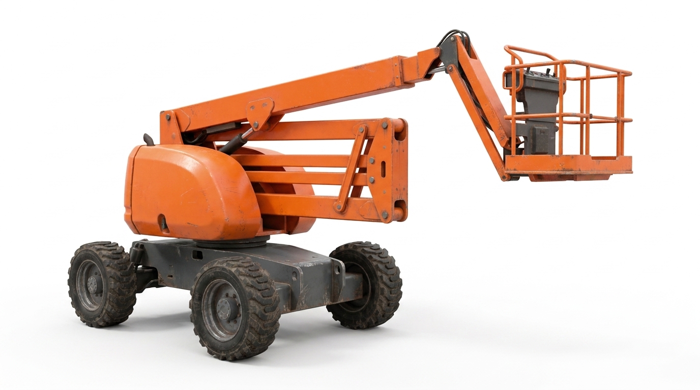 A towable boom lift
