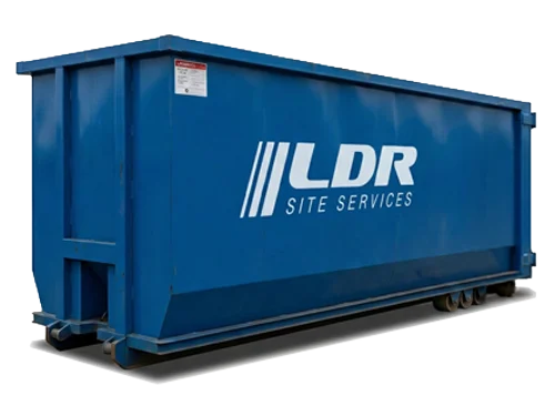 A 40 yard roll-off dumpster