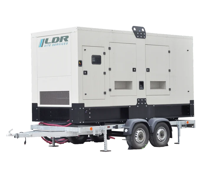 A towable diesel generator